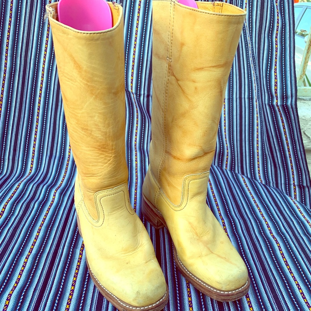 Gold Frye tall boots